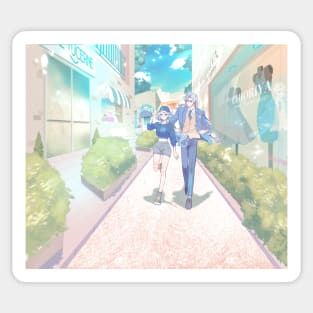 Furina and Neuvillette Stroll Around Town v.2 | Genshin Impact Sticker